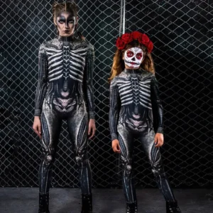 Combinaison squelette 3D - Déguisement Halloween moulant